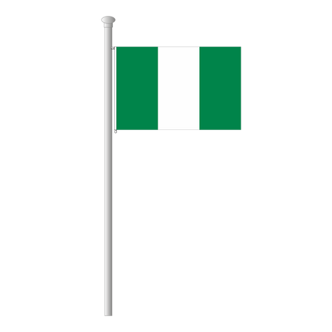 Nigeria Flagge Querformat