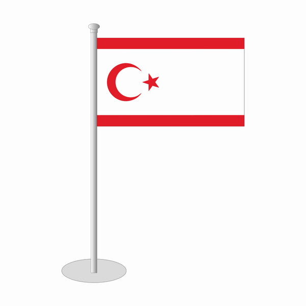 Nordzypern Tischfähnchen