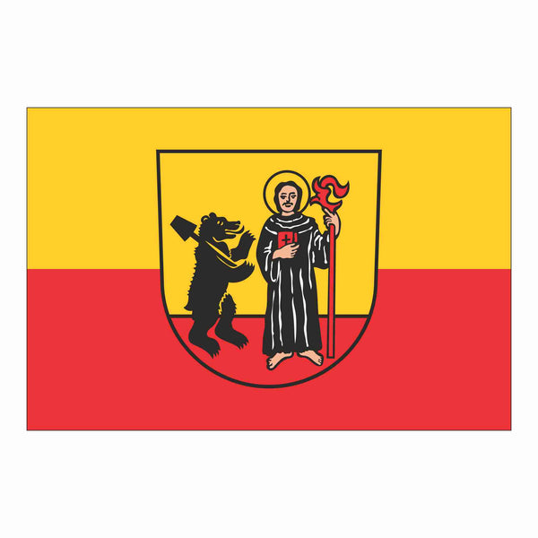 Die Fahne der Gemeinde Oberharmersbach.