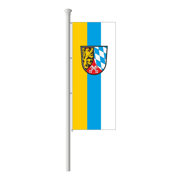 Oberpfalz Hissfahne im Hochformat