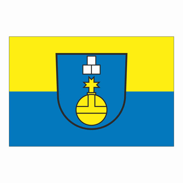 Die Gemeindefahne von Offenau.