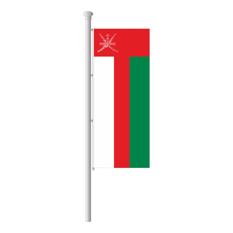 Oman Hissfahne im Hochformat