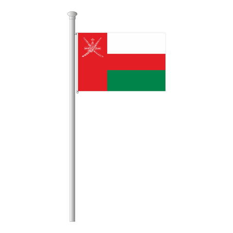 Oman Flagge Querformat