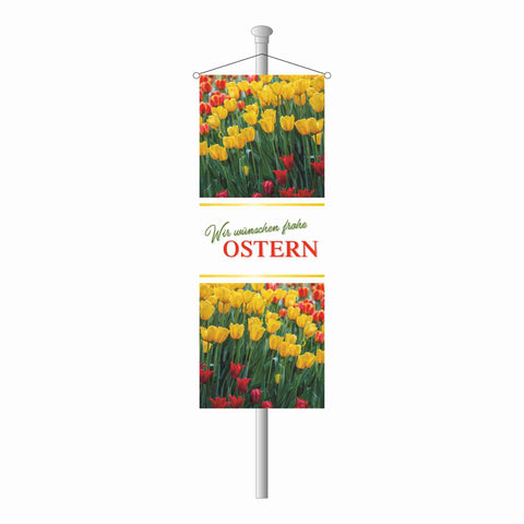 Osterfahne - Tulpen Bannerfahne