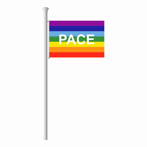 PACE Regenbogen Hissflagge