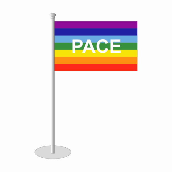 PACE Regenbogen Tischfähnchen
