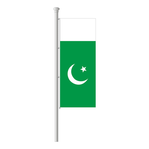 Pakistan Hissfahne im Hochformat