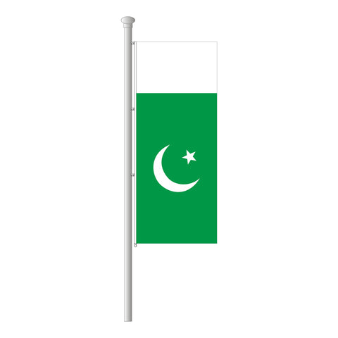 Pakistan Hissfahne im Hochformat
