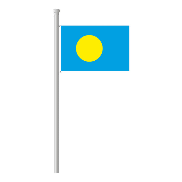 Palau Flagge Querformat
