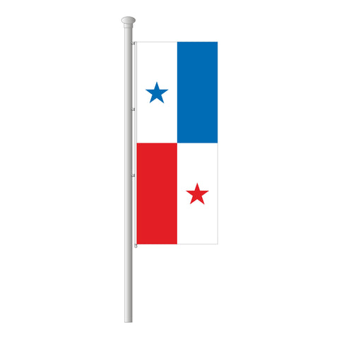 Panama Hissfahne im Hochformat