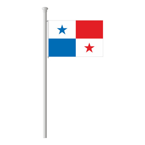 Panama Flagge Querformat