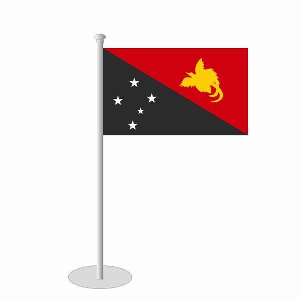 Papua-Neuguinea Tischfähnchen