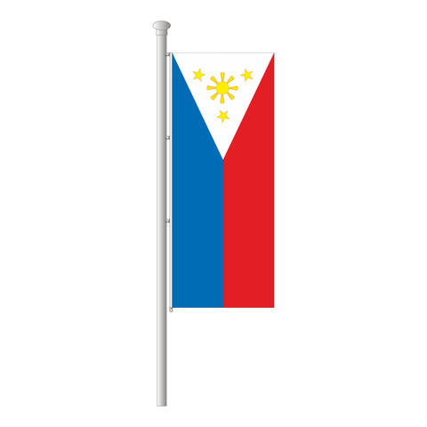 Philippinen Hissfahne im Hochformat