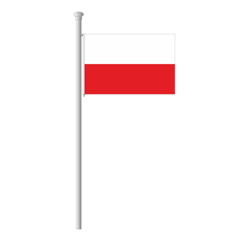 Polen Flagge Querformat