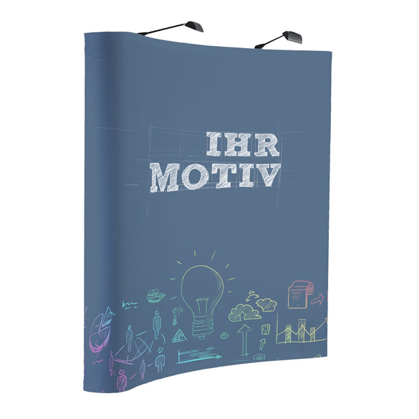 Pop-Up Textil gebogen