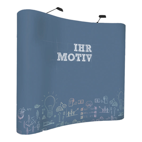 Pop-Up Textil gebogen