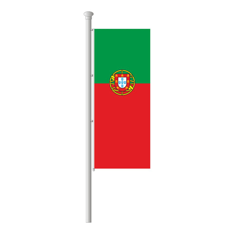 Portugal Hissfahne im Hochformat