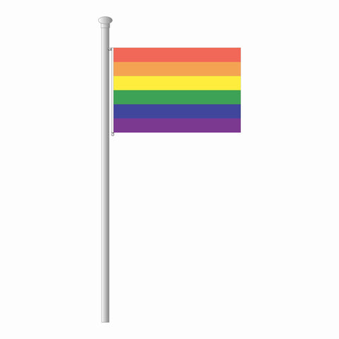 Flagge in 6 Farben - Regenbogen