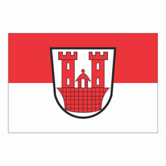 KÖNIGSBANNER Flagge Mönchhagen – 40 X 60 Cm, Doppelt Gesäumt Mit Hohlsaum, Wetterfest, Made In Germany