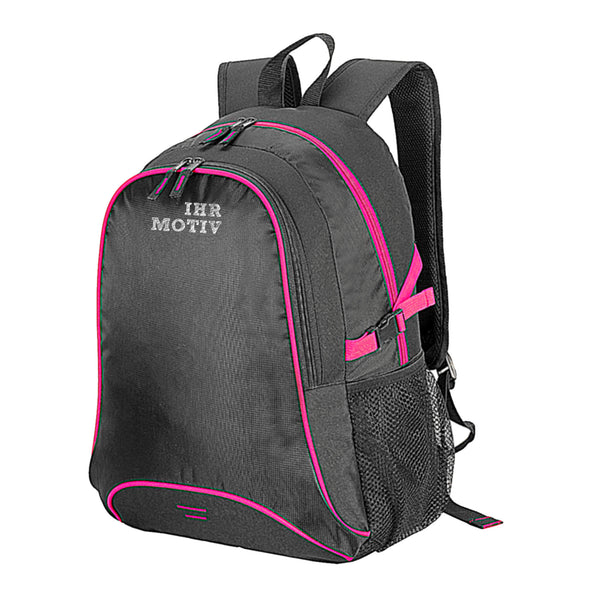 Bestickter Rucksack mit gepolsterten Schultergurte 