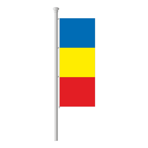 Rumänien Hissfahne im Hochformat