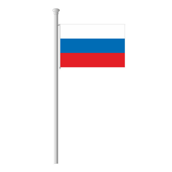 Russland Flagge weiß-blau-rot, Querformat, genäht, hochwertig, günstig –  Fahnen Koessinger GmbH