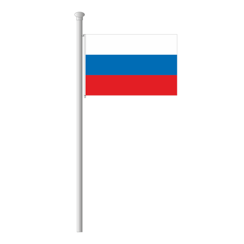 Russland Flagge Querformat
