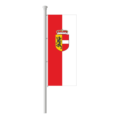 Salzburg mit Wappen Hissfahne im Hochformat