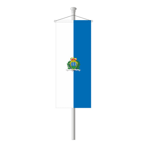 San Marino mit Wappen Bannerfahne