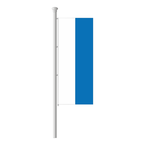San Marino ohne Wappen Hissfahne im Hochformat