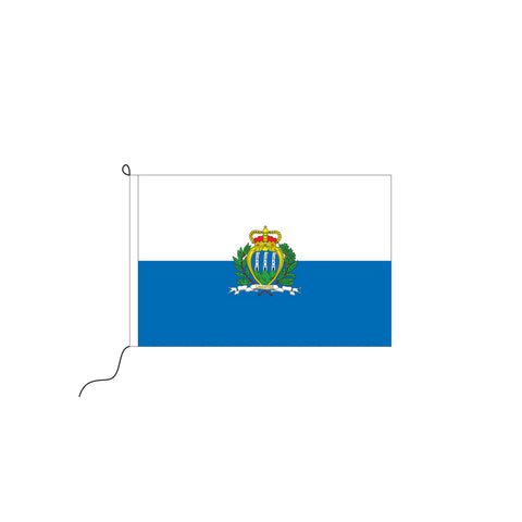 San Marino mit Wappen Kleinfahne