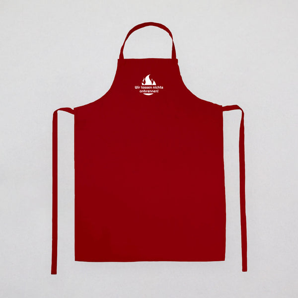 Schürze mit Latz WIR LASSEN NICHTS ANBRENNEN!
