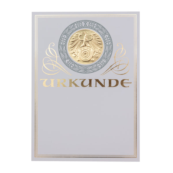 Urkunde Goldfolie Schützenmotiv Adler