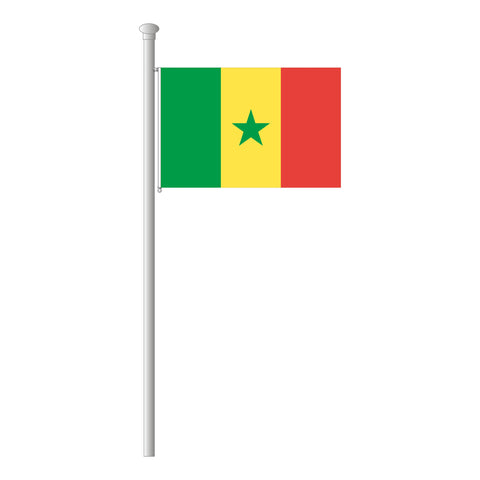 Senegal Flagge Querformat