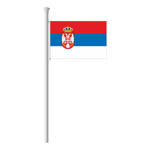 Serbien Flagge Querformat