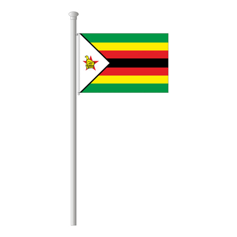 Simbabwe Flagge Querformat