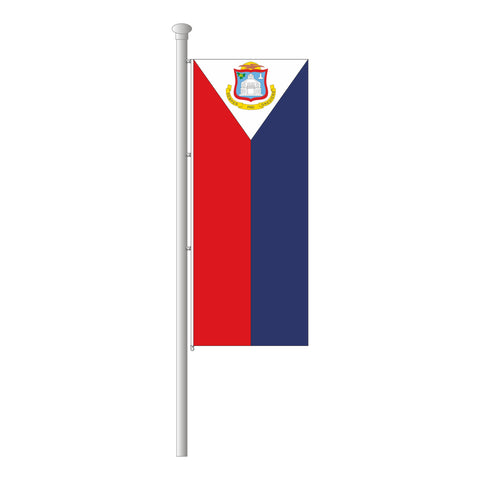 Sint Maarten Hissfahne im Hochformat