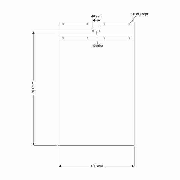 Klarsichthülle für Notenpultbanner
