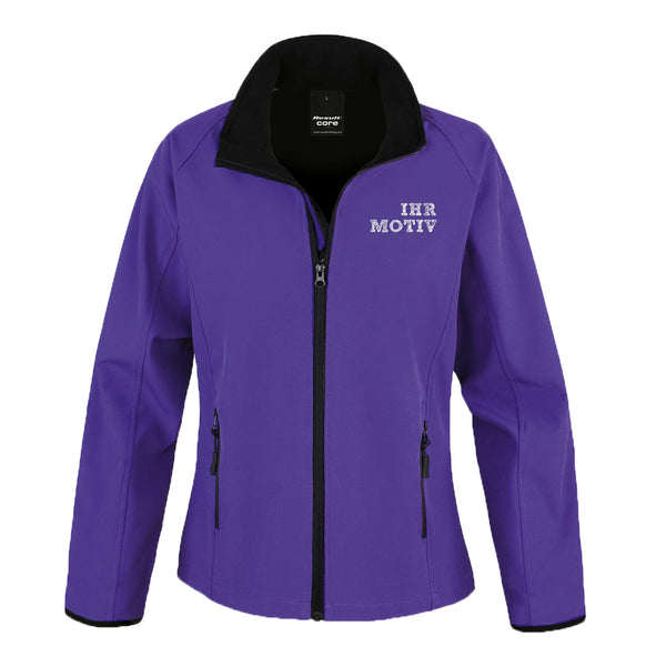 Wasserabweisende Softshelljacke tailliert geschnitten