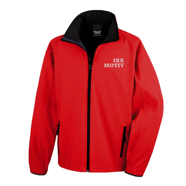 Wasserabweisende, atmungsaktive Herren-Softshelljacke