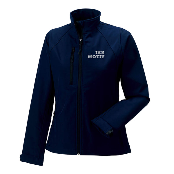 Die winddichte und wasserabweisende Softshelljacke ist auch für Männer erhältlich