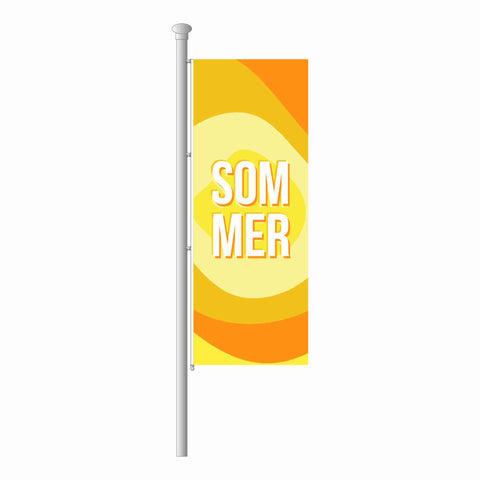 Hissfahne im Hochformat "Sommer"