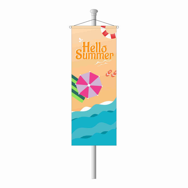 Bannerfahne "Hello Summer Strand"
