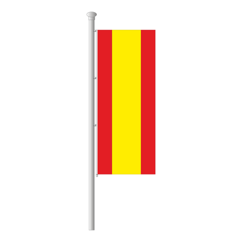 Spanien ohne Wappen Hissfahne im Hochformat