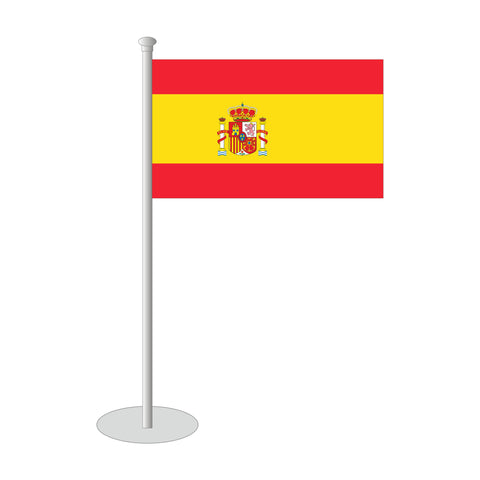 Spanien mit Wappen Tischfähnchen
