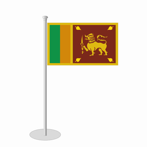 Sri Lanka Tischfähnchen