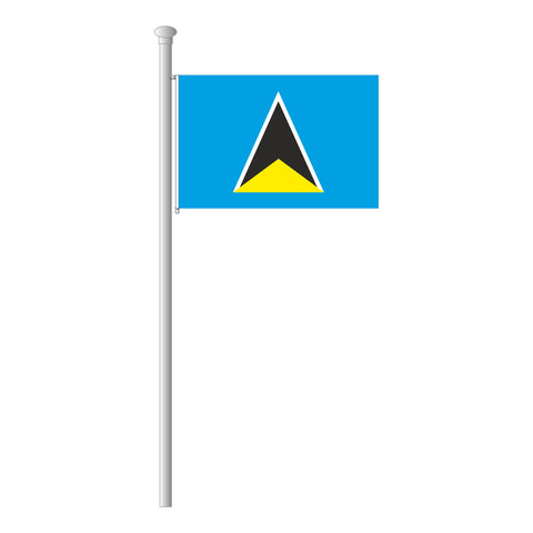 St. Lucia Flagge Querformat