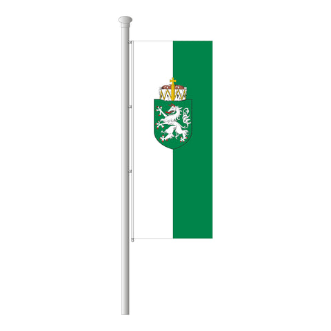 Steiermark mit Wappen Hissfahne im Hochformat