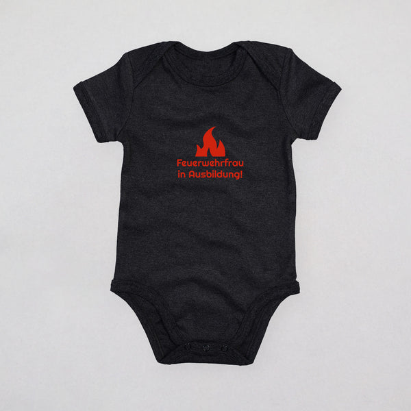 Baby Strampler - Feuerwehrfrau in Ausbildung
