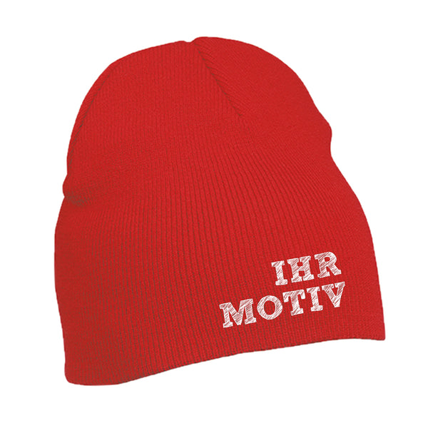 Ihr Schriftzug oder Logo gestickt auf dieser warmen Mütze aus Polyacryl